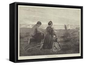 Viaticum, from the Picture in the Royal Academy Exhibition-Julius Mandes Price-Framed Stretched Canvas
