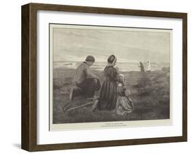 Viaticum, from the Picture in the Royal Academy Exhibition-Julius Mandes Price-Framed Giclee Print