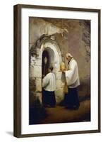 Viaticum, Painting by Alexis-Marie-Louis Douillard (1835-1905)-null-Framed Giclee Print