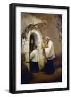 Viaticum, Painting by Alexis-Marie-Louis Douillard (1835-1905)-null-Framed Giclee Print