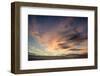 Vibrant Beautiful Pink and Blue Cloudy Sky Sunrise-Veneratio-Framed Photographic Print