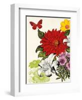 Vibrant Blossoms-Devon Ross-Framed Art Print