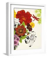 Vibrant Bouquet-Devon Ross-Framed Art Print