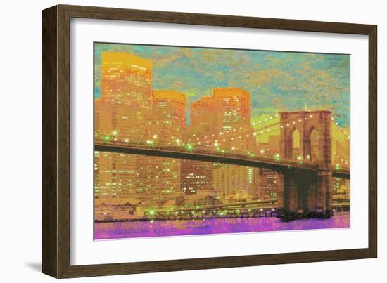 Vibrant City 1-Christopher James-Framed Art Print