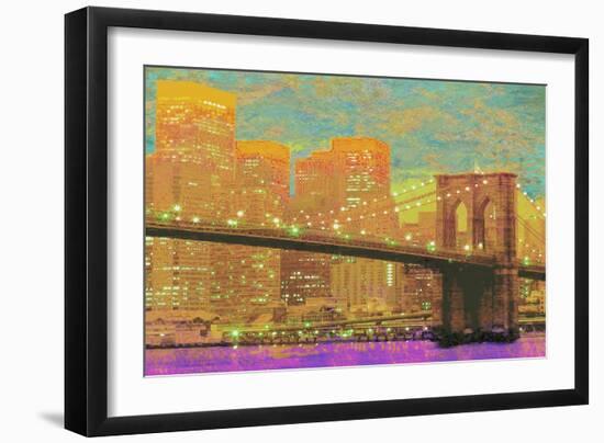 Vibrant City 1-Christopher James-Framed Art Print