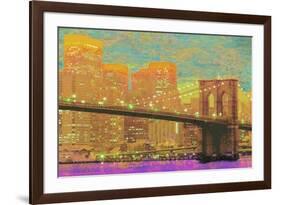 Vibrant City 1-Christopher James-Framed Art Print