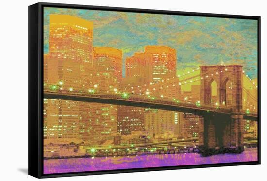 Vibrant City 1-Christopher James-Framed Stretched Canvas