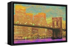 Vibrant City 1-Christopher James-Framed Stretched Canvas