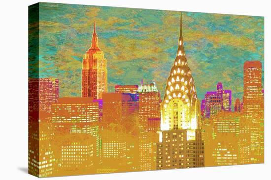 Vibrant City 2-Christopher James-Stretched Canvas