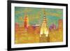 Vibrant City 2-Christopher James-Framed Premium Giclee Print