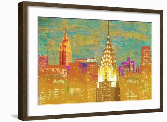 Vibrant City 2-Christopher James-Framed Art Print
