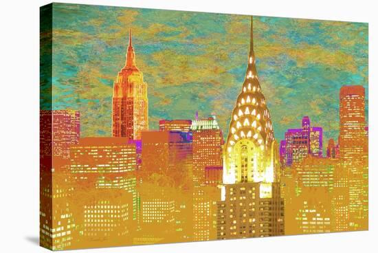 Vibrant City 2-Christopher James-Stretched Canvas