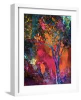 Vibrant Crackle Tree-Ruth Palmer-Framed Art Print