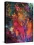 Vibrant Crackle Tree-Ruth Palmer-Stretched Canvas