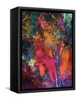 Vibrant Crackle Tree-Ruth Palmer-Framed Stretched Canvas