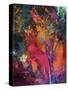 Vibrant Crackle Tree-Ruth Palmer-Stretched Canvas