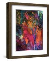 Vibrant Crackle Tree-Ruth Palmer-Framed Art Print