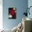 Vibrant Florals Black 1-Devon Ross-Mounted Art Print displayed on a wall