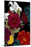 Vibrant Florals Black 2-Devon Ross-Mounted Art Print