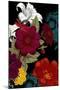 Vibrant Florals Black 2-Devon Ross-Mounted Art Print
