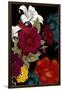 Vibrant Florals Black 2-Devon Ross-Framed Art Print