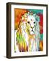 Vibrant Lion-OnRei-Framed Art Print