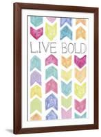 Vibrant - Live Bold-Pete Kelly-Framed Giclee Print