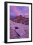 Vibrant Orange Clouds over Red and White Sandstone at Sunset, Gold Butte, Nevada, Usa-James Hager-Framed Photographic Print