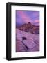 Vibrant Orange Clouds over Red and White Sandstone at Sunset, Gold Butte, Nevada, Usa-James Hager-Framed Photographic Print