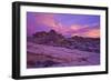 Vibrant Orange Clouds over Red and White Sandstone at Sunset-James-Framed Photographic Print