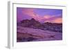 Vibrant Orange Clouds over Red and White Sandstone at Sunset-James-Framed Photographic Print