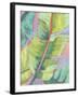 Vibrant Palm Leaves II-Jennifer Goldberger-Framed Art Print