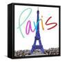 Vibrant Paris-Nicholas Biscardi-Framed Stretched Canvas