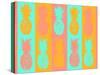 Vibrant Pineapples Fiesta-Julie DeRice-Stretched Canvas