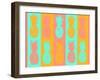 Vibrant Pineapples Fiesta-Julie DeRice-Framed Art Print