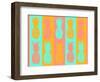 Vibrant Pineapples Fiesta-Julie DeRice-Framed Art Print