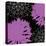 VIBRANT PURPLE FLORAL-Yashna-Stretched Canvas