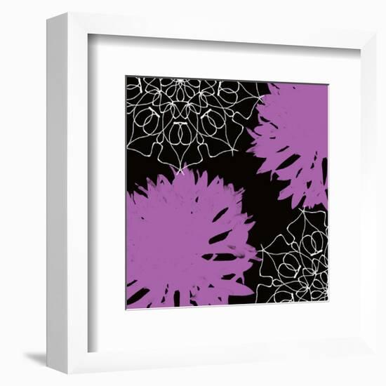 VIBRANT PURPLE FLORAL-Yashna-Framed Art Print