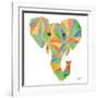 Vibrant Retro Elephant-Nola James-Framed Art Print