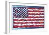 Vibrant Stars and Stripes-Carolee Vitaletti-Framed Art Print