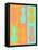 Vibrant Striped Pineapples-Julie DeRice-Framed Stretched Canvas