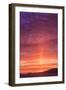 Vibrant summer sunset, Inside Passage North of Campbell River, Vancouver Island, Northern British C-Stuart Westmorland-Framed Photographic Print