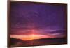 Vibrant summer sunset, Inside Passage North of Campbell River, Vancouver Island, Northern British C-Stuart Westmorland-Framed Photographic Print