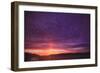 Vibrant summer sunset, Inside Passage North of Campbell River, Vancouver Island, Northern British C-Stuart Westmorland-Framed Photographic Print