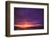 Vibrant summer sunset, Inside Passage North of Campbell River, Vancouver Island, Northern British C-Stuart Westmorland-Framed Photographic Print