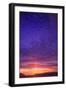 Vibrant summer sunset, Inside Passage North of Campbell River, Vancouver Island, Northern British C-Stuart Westmorland-Framed Photographic Print