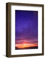 Vibrant summer sunset, Inside Passage North of Campbell River, Vancouver Island, Northern British C-Stuart Westmorland-Framed Photographic Print