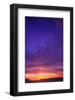 Vibrant summer sunset, Inside Passage North of Campbell River, Vancouver Island, Northern British C-Stuart Westmorland-Framed Photographic Print