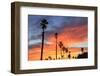 Vibrant sunset, Pacific Beach, San Diego, California, USA-Stuart Westmorland-Framed Photographic Print