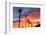 Vibrant sunset, Pacific Beach, San Diego, California, USA-Stuart Westmorland-Framed Photographic Print